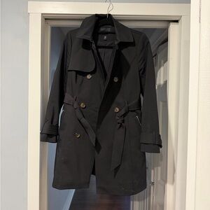 Express Classic Black Double-Breasted Women's Coat size XS